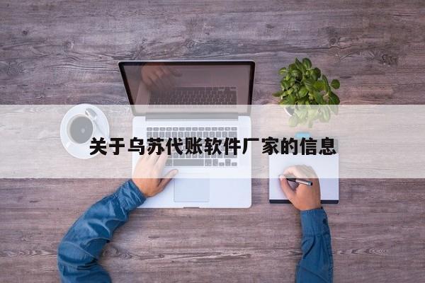 关于乌苏代账软件厂家的信息