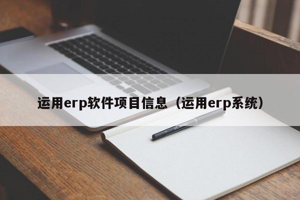 运用erp软件项目信息（运用erp系统）