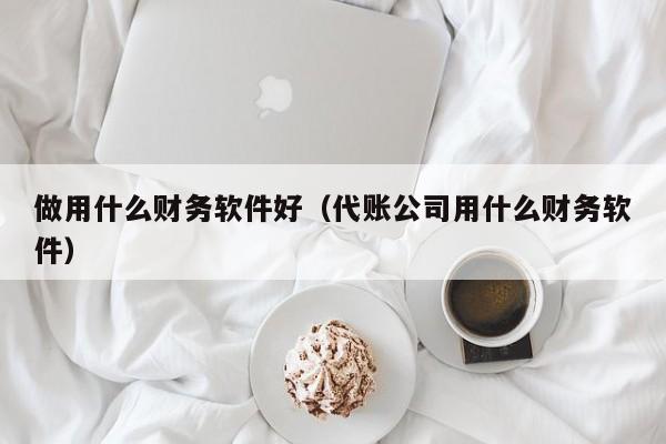 做用什么财务软件好（代账公司用什么财务软件）