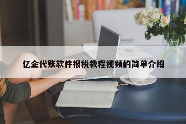 亿企代账软件报税教程视频的简单介绍