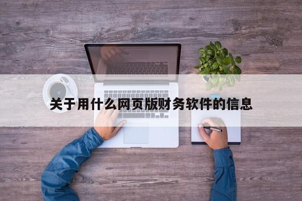 关于用什么网页版财务软件的信息