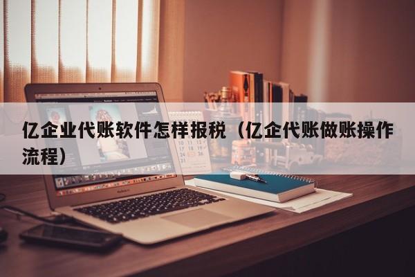 亿企业代账软件怎样报税（亿企代账做账操作流程）