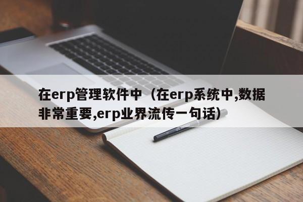 在erp管理软件中（在erp系统中,数据非常重要,erp业界流传一句话）