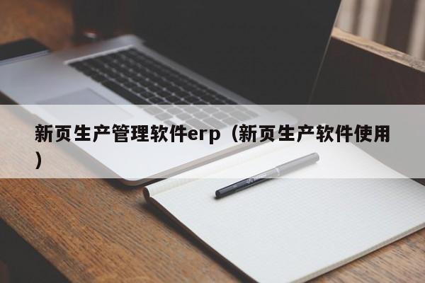 新页生产管理软件erp（新页生产软件使用）